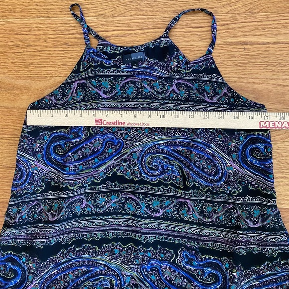 The Limited Tank Women’s Small Paisley Colorful Shirt High Low Hem Sleeveless - Picture 6 of 7